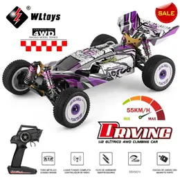 WLTOYS 124019 1 12 4WD 55KMH RC RACING CAR RAMOTOWE KONTROLA DIGH OFFROAD DIFT ABSORPTICE DORODZI DORODZI DOBRA ZABAWKI DZIECKI 240327