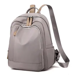 Alta qualidade Oxford Backpack Design Simples Mulheres Bolsa de ombro de ombro Casual Mochilas da juventude Escola de mulheres preto cáqui 240329