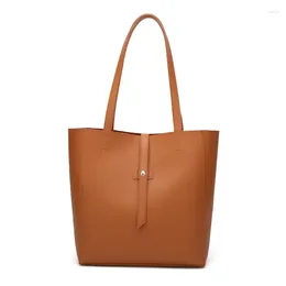 Bag 2024Fashion Ladies Handbags Casual Shoulder Travel PU Large Capacity Underarm Tote Bucket