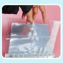 10Pcs Clear A5 Binder Sleeves1/2/4P Photo Album Binder Refill Inner Sleeve Card Photocard Storage Loose Leaf Photocard Binder