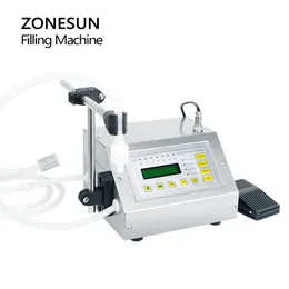 Zonesun Small GFK-160A 5-3500MLデジタルコントロール液体ジュースウォーターリキッド充填機投与充填剤ボトル付きペダル