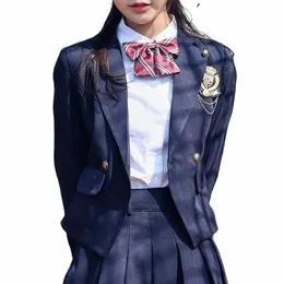 2021 japanische Frauen Männer College-Stil Frühling Herbst Anzüge Blazer LG Sleeve Jacken Mäntel Outwear für JK DK Schuluniform 5XL L2yz #