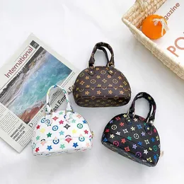 Borsa piccola a catena per bambini moda stile straniero stampa coreana singola spalla obliqua portata zero portafoglio piccola borsa portatile per bambina femminile