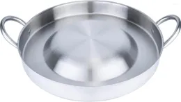 Pentole 21.25 "Heavy Duty In Acciaio Inox Convesso Comal Cazo Piastra Friggitrice Pentole Stile Messicano Wok Para Tacos Tortillas Maker