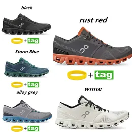 New Top Casual 0n Cloud X Shoes Men Women Black White Ash Alloy Grey Orange Aloe Storm Blue Rust Red Sport Sneakers Designer Mens Lace Up M