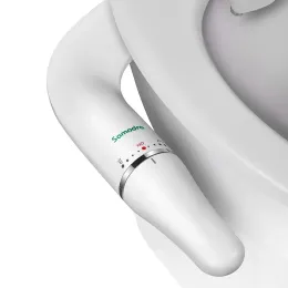 Samodra Rose Gold Toilet Bidet Ultra-Slim Bidet Water Attachment con pressione d'acqua regolabile in ottone Ingele