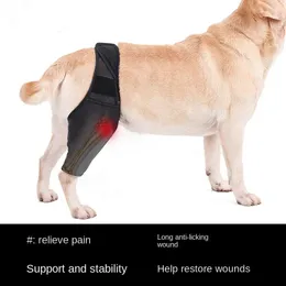 Vestuário para cães Pet Joint Brace Fratura Deficiência Fixa Joelho Perna Assist Strap Suporte Pequeno e Médio Protetor