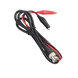 Ny 2024 Oscilloskop BNC Male Plug to Dual Alligator Clip Oscilloscope Test Probe Lead Cable 1M 500V 5A för Electrical WorkingTo Dual Alligator Clip