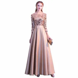 DGCMY LG Formell sequined Women Prom Dres Maxi Evening Party New Plus Size Robe de Soiree broderade klänningar x13x#