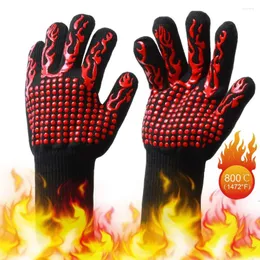 Disposable Gloves 2PCS Grilling Food Grade Kitchen Barbecue Oven Glove Protective Gear Heat Resistant Silicone Cook BBQ MiBaking