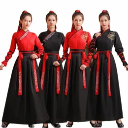 Alte chinesische traditionelle Tang-Dynastie Hanfu Neujahr Outfits Drag Dr Kleidung für Damen Frau Winter Set Kleidung W2Yz #