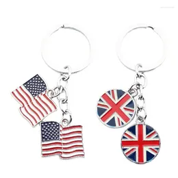 Keychains England Keychain UK 깃발 깃발 런던 기념품 키 기념품 반지 홍보 선물 링 잭 잭 키링 매력