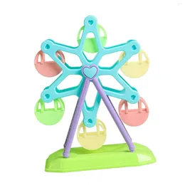 Outros suprimentos de pássaros Ferris Wheel Toy Feeder Colorido Portátil Clássico Pet Forraging Brinquedos para Cockatoo Periquito Birdcage Pequenos Pássaros