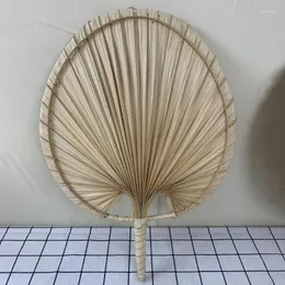 Estatuetas decorativas ventilador de mão portátil decorações de parede para casa ventiladores tecidos folha de plam para decoração de casamento de verão-presente favor 40cm/16 polegadas y5gb