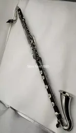 Ny ankomst Margewate Low C Clarinet Silver Plated Keys Bass Clarinet Professional Musical Instrument med munstycket CASE5403200