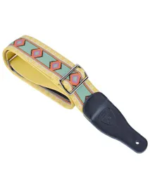 두껍게 강화 Jacquard Woven Guitar Strap 6mm 너비 전기 어쿠스틱 기타베이스 금속 버클 7221327