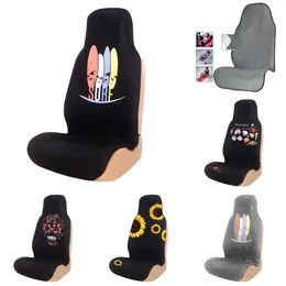 Upgrade Autoyouth Premium Universal Black Car Seat Cover Four Seasons 인공 플러시 초점