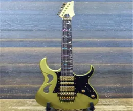 مصنع كامل مخصص جديد arrerival 6 String IBZ PIA3761 Steve Vai Signature Sun Dew Gold Electric Guitar 8605453
