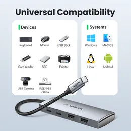 UGREEN USB C HUB 10GBPS Typ-C 3.2 Gen2 USB Splitter USB C USB A Hub 4 USB-Port 3.2 für MacBook Pro Air Typ C Multiport-Adapter