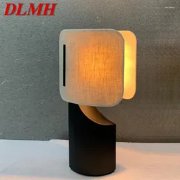 테이블 램프 DLMH 현대 조명 창조적 인 빈티지 LED 침대 옆 책상 램프 장식 홈 거실 침실 el