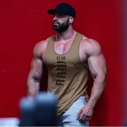 Erkek Tişörtleri 2018 Yeni Erkek Pamuk Tesci Top Spor Gömlek Fitness Tank Top kolsuz Erkekler Leisure Fitness Sporcu Spor Giyim J240330