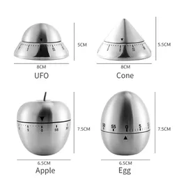 2024 Timer cucina in acciaio inossidabile uova di cottura 60 minuti Strumenti di cottura di cottura meccanica di cottura Gestione del conto alla rovescia - per