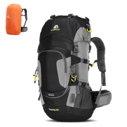 Sacos 60L À Prova D 'Água Caminhadas Mochila Camping Mountain Climbing Mochila Esporte Ao Ar Livre Saco com Capa de Chuva