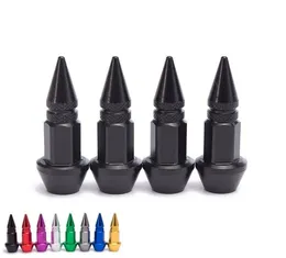 4pcsset spike شكل تلقائي للدراجة التلقائية صمام صمام Cap Caps Ste Caps Rims Lug Nuts4453513