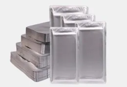 Embalagem folha de alumínio plástico vácuo boca plana selada alumínio puro saco de filme de cobertura de três lados multitamanho ponto personalizado 6n1f7660789