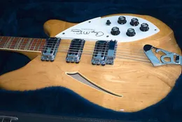 Roger McGuinn Maple Glo Natural 370 12 Strings Electry Guitar Hollow Vücut Lake Parlatıcı Kara Kara Kara Kara Kazançları Üçgen Kakma 8920157