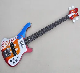 Colorful 4 strings 4003 Ricken electric bass guitar with white pickguardRosewood fretboard7737223