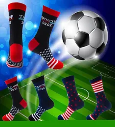 Donald Trump Stripe Socks 2020 Kampania prezydencka Bawełna List Star Pończochy Unisex Sports Socks 1684703