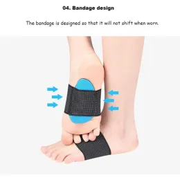 1Pair Eva Flat Feet Support Support Ortopeda Wkładki podkładki dla butów mężczyźni Kobiety stopa Valgus Sports Insoles Buts Wkładki Half Pad