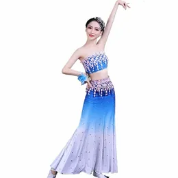 女性のための孔雀の腹部中国語踊りの中国語マイノリティナティアルダンスS 85ou＃