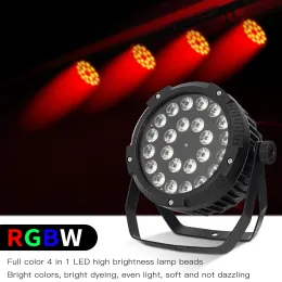 24x12W RGBW 4 in 1 LED PAR Light Spotlight Flat Spotlight DMX512 CONTROLLO DJ Disco Disco Lights Fase Lighting