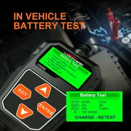 Konnwei KW208 Auto Batterie Tester 12 V 100 bis 2000cca Ladungskreis für Ladekreis Batterie Analysator 12 Volt Batteriewerkzeuge