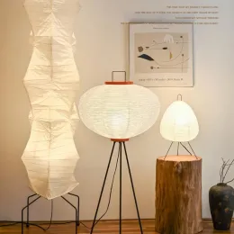 Japanischer Reispapierstehllampe Designer Noguchi Yong Laterne Lampe Schlafzimmer Salon Ecke Teelaum Moderne Wabi Sabi Bodenleuchte