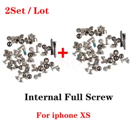 2set Pełny zestaw śrub dla iPhone'a XS XR 11 12 Pro Max Mini 6 6s 7 8 Plus Akcesoria mobilne Wewnętrzne części śrubowe części naprawy
