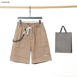 Designer homens shorts marca roupas masculinas calças de verão moda logotipo impressão rendas até cintura elástica homem calças tamanho asiático XS-L mar 30