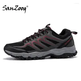 Обувь для фитнеса Sanzoog, летние мужские треккинговые кроссовки с дышащей сеткой Buty Trekingowe Meskie Zapatillas Senderismo Hombre