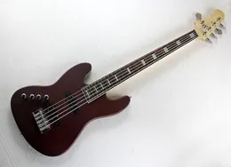 Factory Custom New 5 strings Rosewood Fingerboard Lefthanded Electric Bass Guitar with Chrome hardware2 Pickupsoffer customize9494160