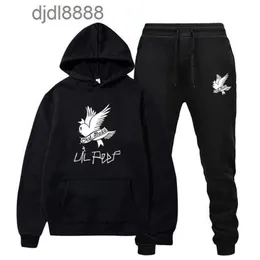 2022 Singer Lil Peep Street Trend Loose Fleece Hooded Mens and Womens Sweater Set