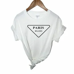 Sommer frauen T-Shirt Cott T-Shirt Fi Casual Streetwear frauen Kurzarm Luxus Marke Plus Größe frauen Kleidung 70D8 #