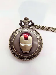 Pocket Watches Arrival Cool Men Boy Altman Mask Design Round Watch Quartz Pendant Necklace Chian Gift P29325