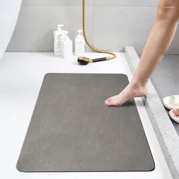 Tapetes de banho acessórios banheiro tapete antiderrapante tapete banheiro rapidamente absorvente secagem lateral super banheira piso