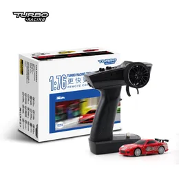 Turbo Racing 1 76 RC Sports Car C71 Limited Edition Classic med 3 färger Mini Full Proportional RTR Kit Toys 240327