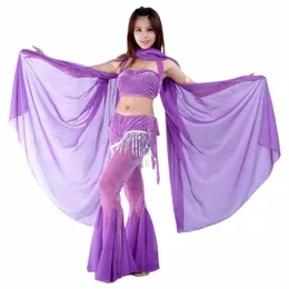 Belly Dance Veil Silk 13colour Profial Belly Dance Costume Acries for Adult Half Circle Belldance Silk Veil L3B1#