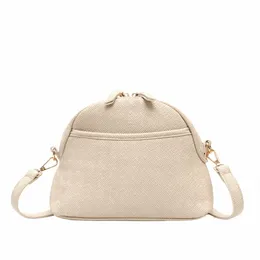 cezira Designer PU Vegan Leather Women Crossbody Bags Fi Woven Print Zipper Shell Purse Daily Portable Shoulder Handbags R4eC#