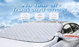 Capa de neve do carro pára-sol protetor ao ar livre à prova dwaterproof água inverno automóveis anti gelo geada auto exterior carro cover6719120