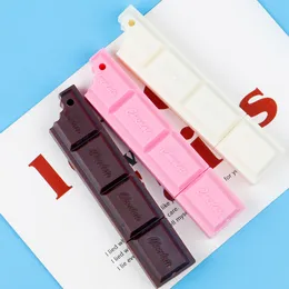 3 pezzi Lytwtw's Cute Kawaii Chocolate Office Scheda Creative Roller Ballpoint Penne No Novelty Funny Sweet Lovely Cookie